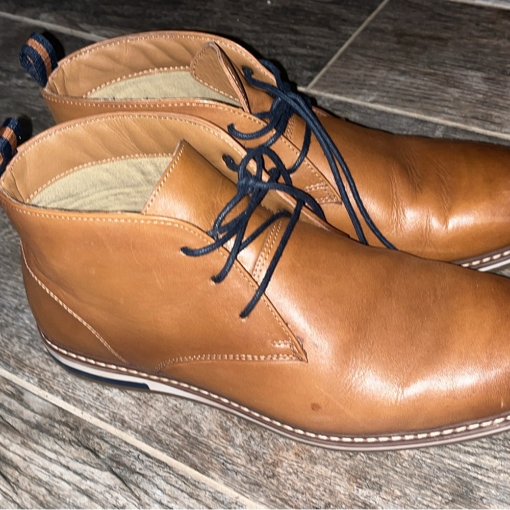 Franco Fortini Men's Brown Leather dress shoes